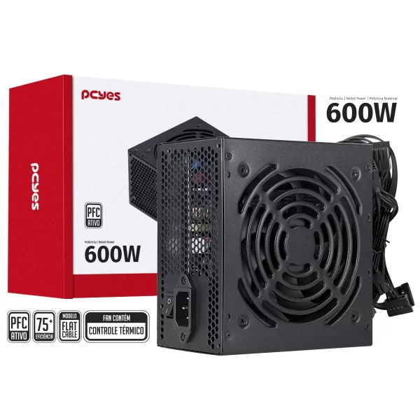 Fonte Atx Pcyes Spark 600W